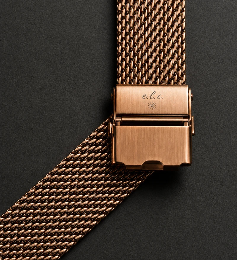 rose gold mesh watch bracelet