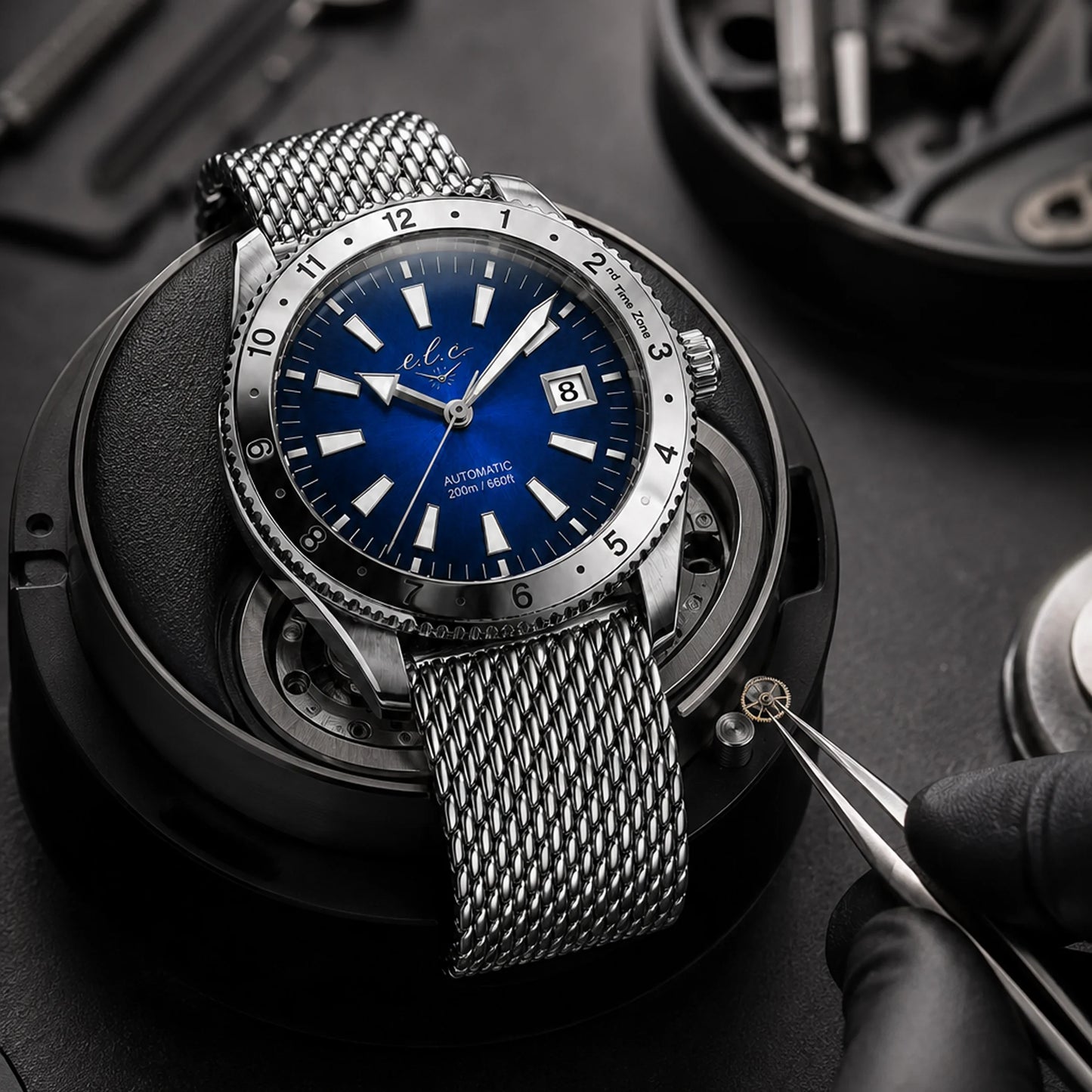 Riviera Signature – Silver Azur 40mm