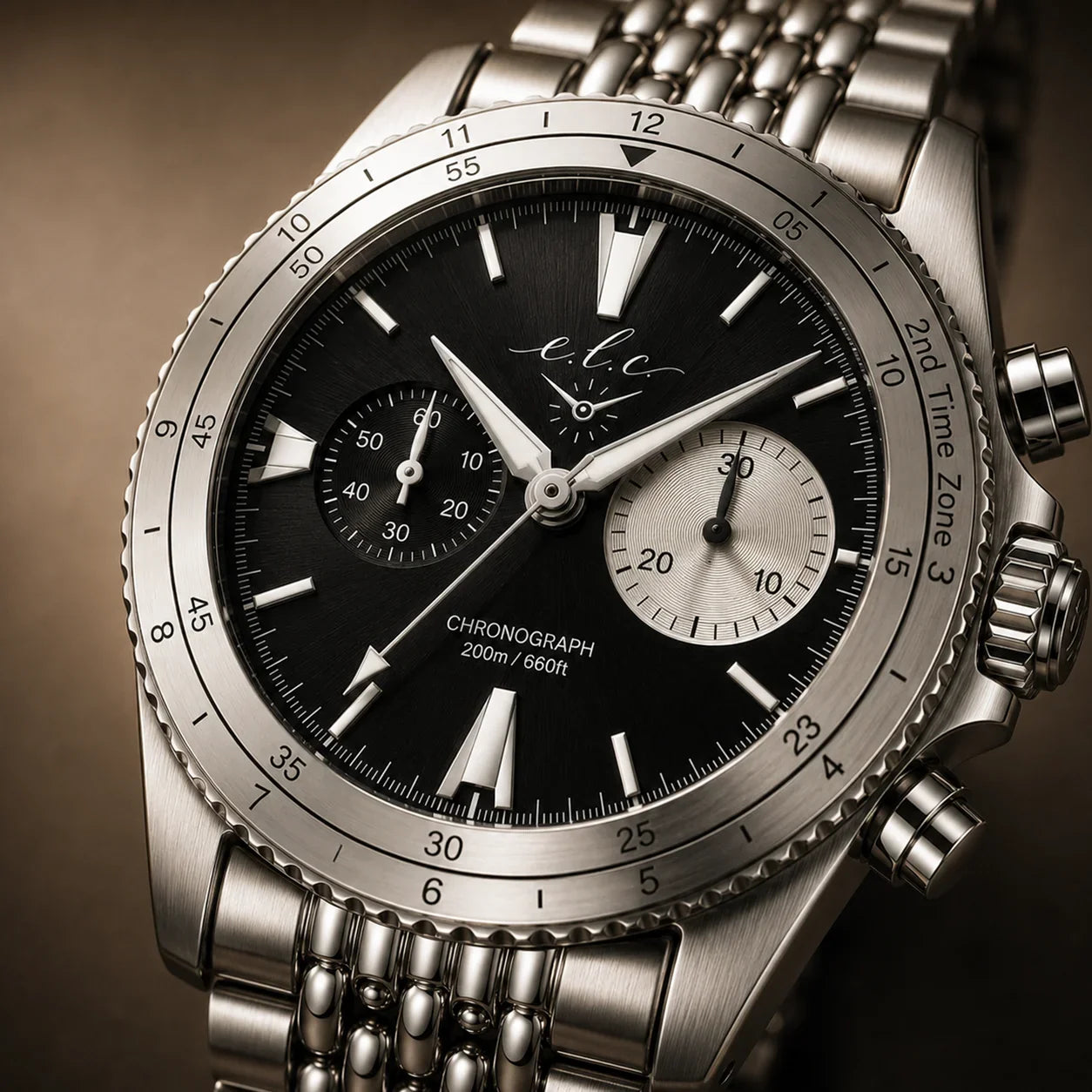 Riviera Chronograph – Panda Black Pearl 40mm