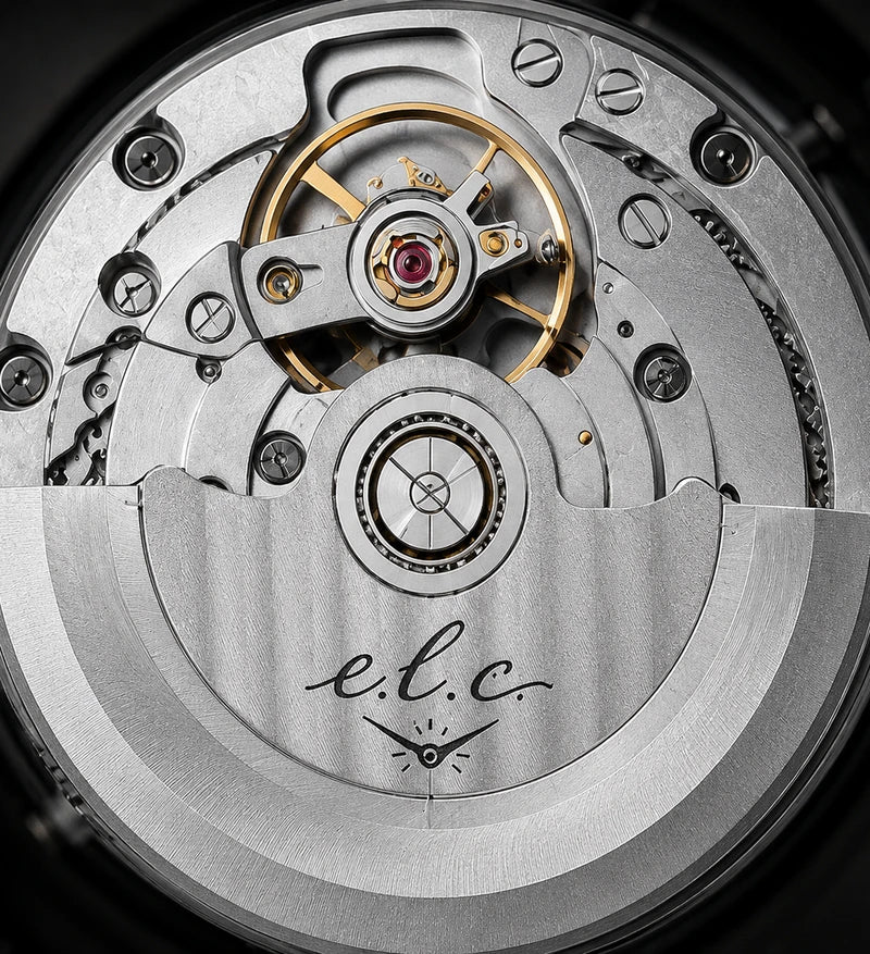automatic watch movement close up