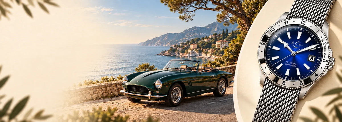 elc private circle coastal road vintage car