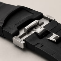 E.L.C. Riviera Signature quick-release watch strap system with interchangeable bracelet and silicone strap