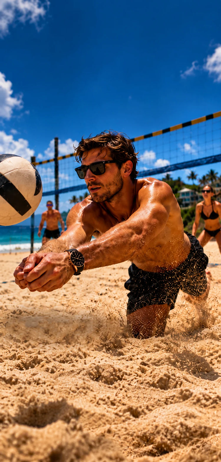 elc riviera signature rose gold beach volleyball player mobile