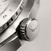 E.L.C. Riviera Signature watch screw-down crown with E.L.C. icon