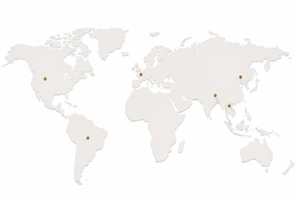 World map representing E.L.C. timepieces growing worldwide in 2026