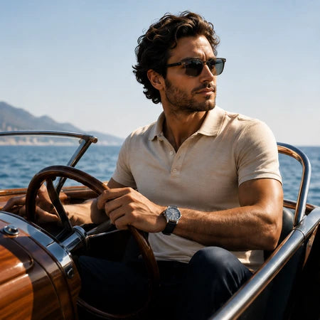 E.L.C. Watches French Riviera lifestyle with luxury yacht