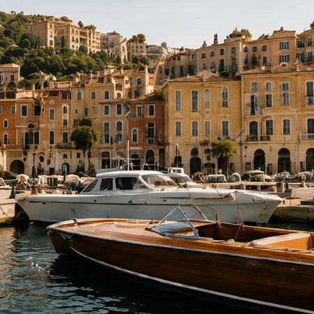 Luxury yacht at the French Riviera inspired by E.L.C. Watches