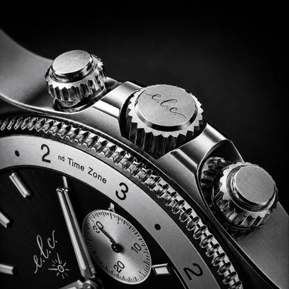 Riviera Chronograph – Panda Black Pearl 40mm