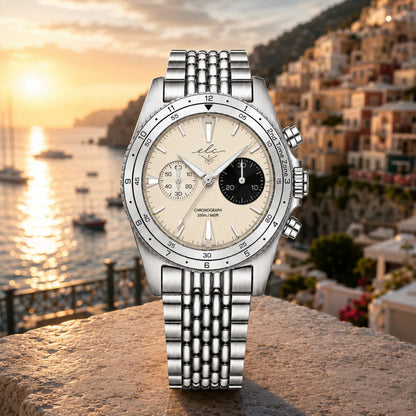 Riviera Chronograph – Panda Black Pearl 40mm