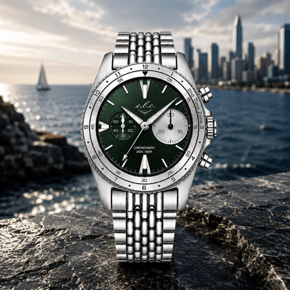 Riviera Chronograph – Panda Black Pearl 40mm