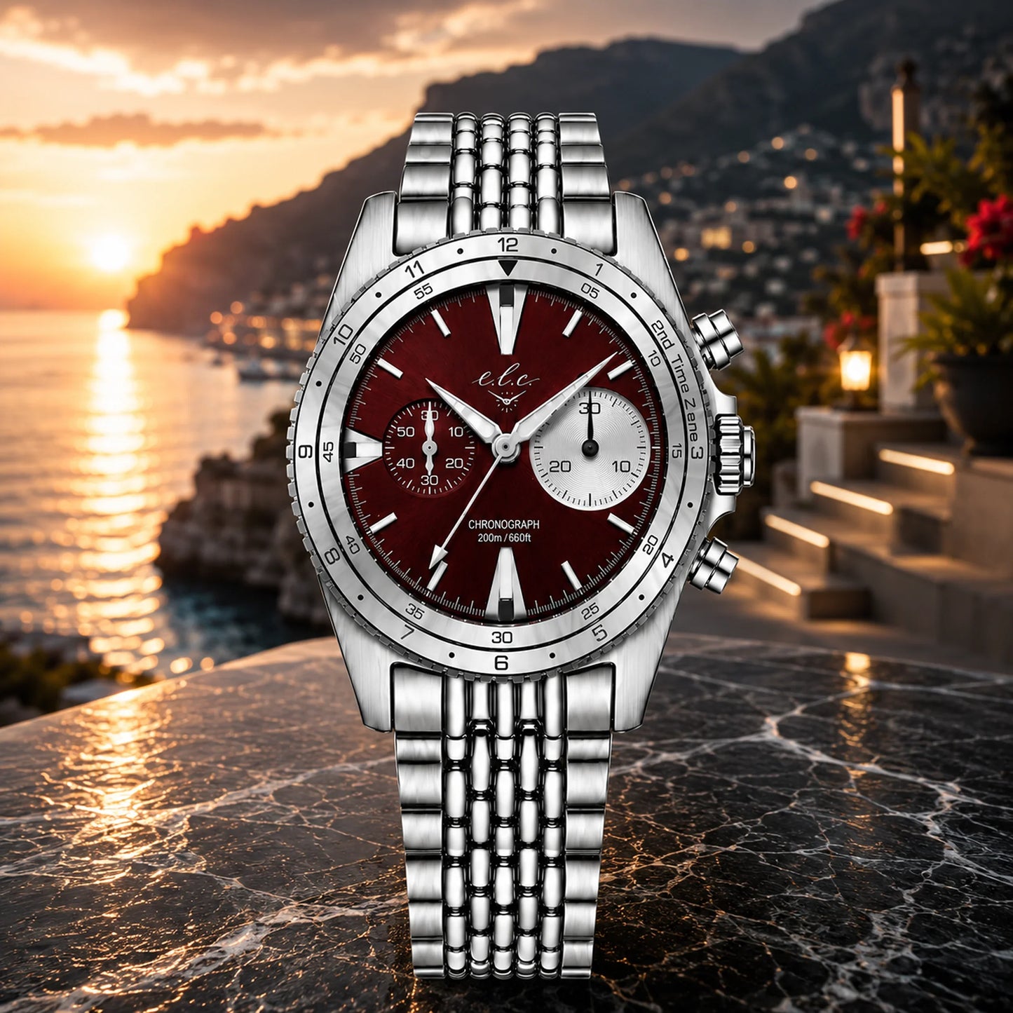 Riviera Chronograph – Panda Black Pearl 40mm
